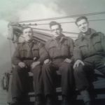 Owen Lyle and Tom West, two 'Lanson' boys on the back of a R.A.F. wrecker in India 1944. Photo courtesy of Andy Lyle.