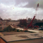The construction of the Pennygillam Fly-over. Photo courtesy of Mark Davey.