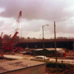 The construction of the Pennygillam Fly-over. Photo courtesy of Mark Davey.