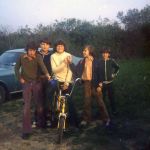 Chris Fry, Graham Venning, Ian Harvey ( on his lemon chopper), Tony Whitehead, and Roger Rowe at North Petherwin. Photo courtesy of Gary Lashbrook.