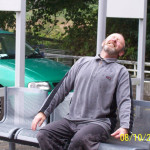 Phil at the Co-op getting soaked for charity in 2005 2. Photo courtesy of Morris Jordan.