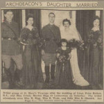 St. Mary's wedding of Leiutenant Peter Raikes and Ursula Rigg in Novemember 1940.