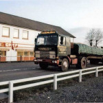 Sid Knowes Bedford on the A30 at Lewdown in the 1980's. Photo courtesy of Steve Dymond.