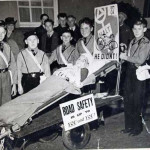 St. Johns Ambulance brigade's entry to the first Launceston Carnival held after WW2.