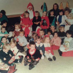 St. Stephens School Christmas 1989. Peter Jones plays Father Christmas. Photo courtesy of Vivien May.
