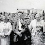 St. Stephens School teachers in 1962, Mabel Maddever, Jack Stephens, and Miss Walters. Photo courtesy of Chris Gynn.