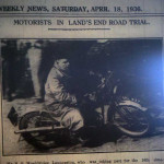 Stan Wooldridge taking part in the Lands End trials in 1936.