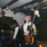 'Strap on Jack' playing at the White Horse Inn stable bar in 1985. Photo courtesy of Nick Hairs.