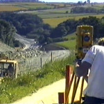 Surveyor at the top of Two Bridges in the summer of 1989 Surveyor at the top of Two Bridges in the summer of 1989