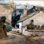 Tannery Cottage painting, Riverside, Launceston. Photo courtesy of Fred Davey.