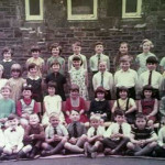 Tregadillet school c.1970. In this phot are David and Graham Jenkin, David Pett, David Thomas, Ian Aldridge Photo courtesy of Jill Thomas.