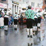 Trigg Morris Dancers in the 1990's. Photo by Derek.