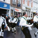 Trigg Morris Dancers in the 1990's. Photo by Derek.