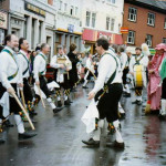 Trigg Morris Dancers in the 1990's. Photo by Derek.