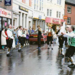 Trigg Morris Dancers in the 1990's. Photo by Derek.