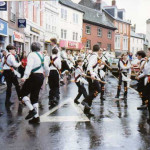Trigg Morris Dancers in the 1990's. Photo by Derek.