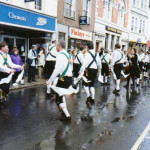 Trigg Morris Dancers in the 1990's. Photo by Derek.