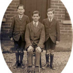 W J (Bill) Hicks on the left with two unknown's c.1920's. Photo courtesy of Chris Hicks.