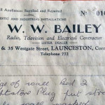 W.W.Bailey, Westgate Street, Launceston notice. Photo courtesy of Chris Gibbs.