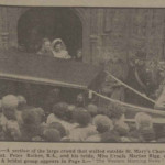 St. Mary's wedding of Leiutenant Peter Raikes and Ursula Rigg in Novemember 1940.