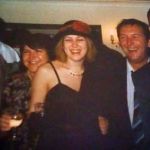 Westgate gang at a wedding in the White Hart, Bill and Hillary Graves, Emma Chapman, Trevor Worden and Dave Delgado in the mid 1990's. Photo courtesy of Emma Chapman.