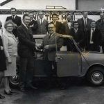Launceston Round Table Win a Mini raffle with Win a mini raffle. Round table in aid of RNLI. Back row L to R John Wakeham, ? John Evans, ? Alan Addis, John Mann, Trevor Haynes and Nigel Parker. IN fornt of John Mann is Ken Erlich, Iain Stewart Most trades of the town were covered by these men. Photo courtesy of Penny Doney.