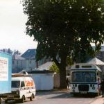North Cornwall Cars coach in Westgate Street, Launceston late 1970's. Photo courtesy of Gary Chapman