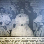 1953 Altarnun Carnival Queen. 1953 Altarnun Carnival Queen.