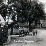 Looking up towards what became the Kings Head at Five Lanes c.1910. Five Lanes c.1910.