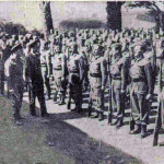 King George VI inspects Stoke Climsland Homeguard in May 1942. King George VI inspects Stoke Climsland Homeguard in May 1942.