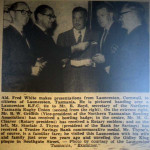 Alderman Fred White in Launceston Tasmania 1961. Alderman Fred White in Launceston Tasmania 1961.