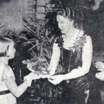 Mayor and Mayoress S. J. Fittze being presented with a bouquet of Flowers at the Hospital ball in 1938. Mayor and Mayoress S. J. Fittze being presented with a bouquet of Flowers at the Hospital ball in 1938.