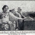 Mayor Thomas Fulford with his wife and daughter on his official visit to Launceston, Tasmania in 1950. Photo courtesy of the Western Morning News Mayor Thomas Fulford with his wife and daughter on his official visit to Launceston, Tasmania in 1950. Photo courtesy of the Western Morning News
