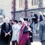 Launceston Mayor Ruth Sleeman and the town council enter the Guildhall after a mayoral service at St. Mary's. Launceston Mayor Ruth Sleeman and the town council enter the Guildhall after a mayoral service at St. Mary's.