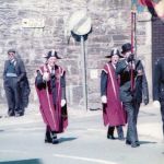 Launceston Mayor Ruth Sleeman and the town council lead a procession towards the mayoral service at St. Marys. Launceston Mayor Ruth Sleeman and the town council lead a procession towards the mayoral service at St. Marys.