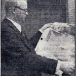 S. L. Peter (Town Clerk) in 1949 with Launceston's  Royal Charter granted in 1555. S. L. Peter (Town Clerk) in 1949 with Launceston's Royal Charter granted in 1555.