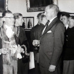 Mayor Cecil Robins at the civic reception at the time of the Royal visit in 1956. Mayor Cecil Robins at the civic reception at the time of the Royal visit in 1956.