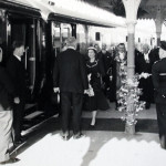 The Queen alights the Royal Train at Launceston in 1956 The Queen alights the Royal Train at Launceston in 1956
