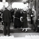The Queen at Launceston Railway Station in May 1956. The Queen at Launceston Railway Station in May 1956.