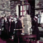 The Queen chats with Launceston Mayor Cecil Robins. The Queen chats with Launceston Mayor Cecil Robins.