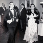Launceston Mayor Cecil Robins and his wife and Mayoress Gwendoline in 1956 Launceston Mayor Cecil Robins and his wife and Mayoress Gwendoline in 1956