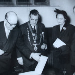 Stuart Luttrell Peter and Launceston Mayor Cecil Robins Stuart Luttrell Peter and Launceston Mayor Cecil Robins