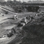 Hurdon Bridge construction in 1976. Photo courtesy of Doug Smith Hurdon Bridge construction in 1976