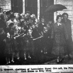 Princess Elizabeth chats with Charles Symons at Bray Shop in 1949 Princess Elizabeth chats with Charles Symons at Bray Shop in 1949