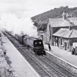 34066 Spitfire at Ashwater Station in September 1964. 34066 Spitfire at Ashwater Station in September 1964.