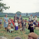 North Petherwin Fete 1975. Mr Ponsford,Den Rail,Kath Fry Mrs Werren,Jen Rail ,J Skinner, Mrs Graham ,Mrs Uglow with Helen, David Edgcombe. Photo courtesy of Gary Lashbrook North Petherwin Fete 1975. Photo courtesy of Gary Lashbrook