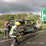 A30 Camper Fire, August 31st, 2002. Photo courtesy of Gary Chapman. A30 Camper Fire, August 31st, 2002. Photo courtesy of Gary Chapman.