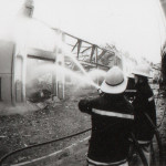 Spry's Garage Fire, February 14th, 1992. Photo courtesy of Gary Chapman. Spry's Garage Fire, February 14th, 1992. Photo courtesy of Gary Chapman.