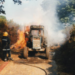 Trailer Fire, August 7th, 1995. Photo courtesy of Gary Chapman. Trailer Fire, August 7th, 1995. Photo courtesy of Gary Chapman.