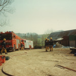 Milton Abbot Fire, April 7th, 1990. Photo courtesy of Gary Chapman. Milton Abbot Fire, April 7th, 1990. Photo courtesy of Gary Chapman.